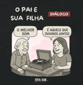 Pai e Filha: o melhor som - Masculina (camiseta) e Feminina (baby look) - Confort