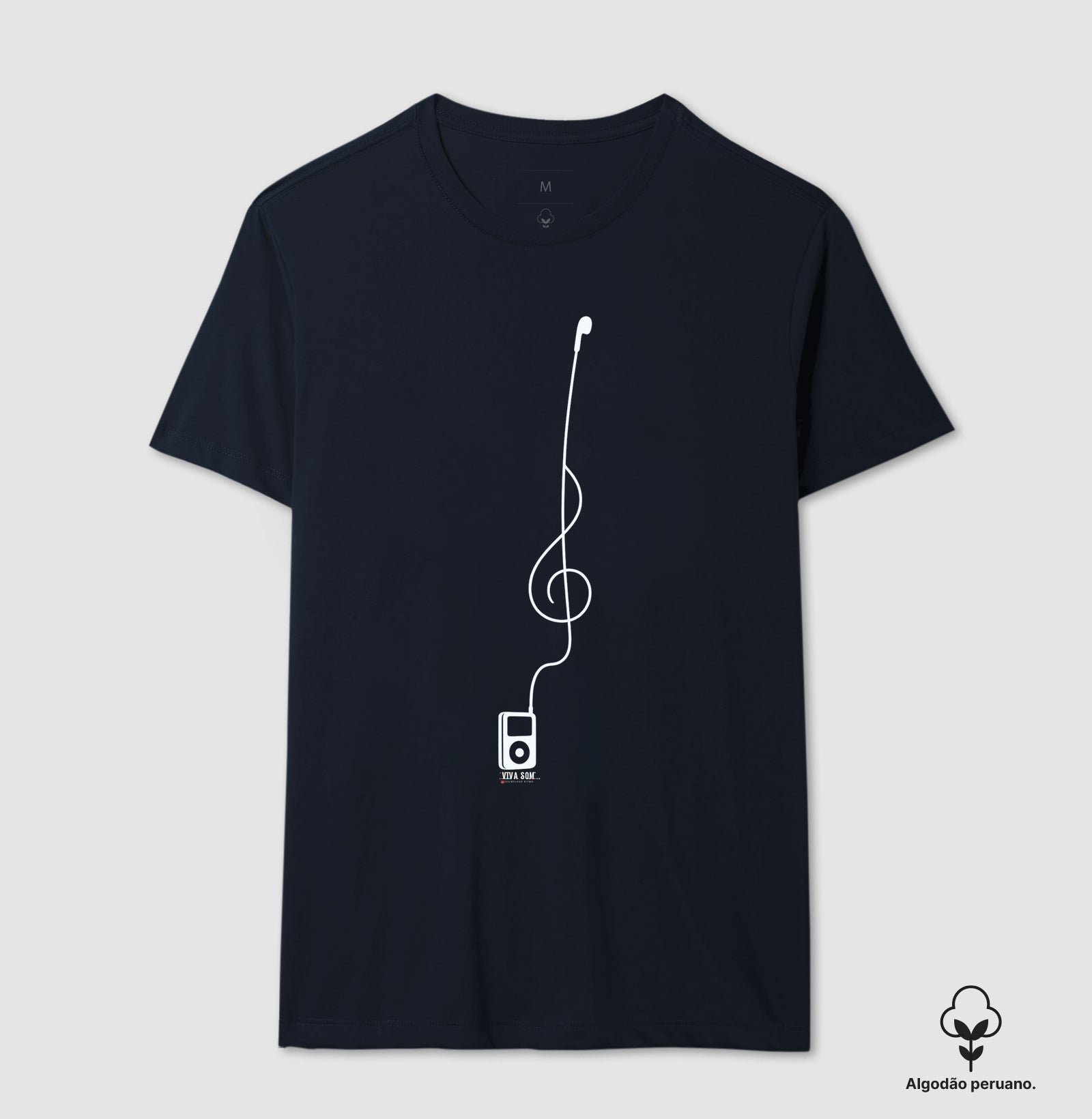 Minimalista Clave de Sol - Camiseta e Baby Look Algodão Peruano Masculina e Feminina 497146
