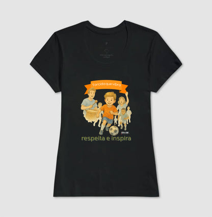 Futebol - Torcida que vibra (central grande) - Camiseta Masculina(clássica) e Feminina (baby look)