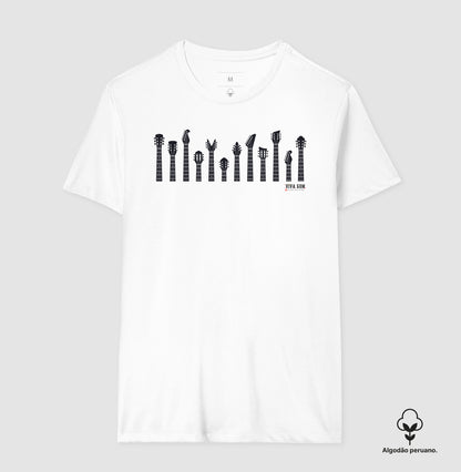 Rock: O Poder da Haste Sofisticada - Camiseta Algodão Peruano Masculina e Feminina 497146