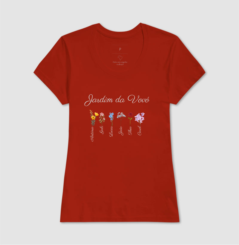 Vovó: O Jardim - Camiseta e Baby Look Confort