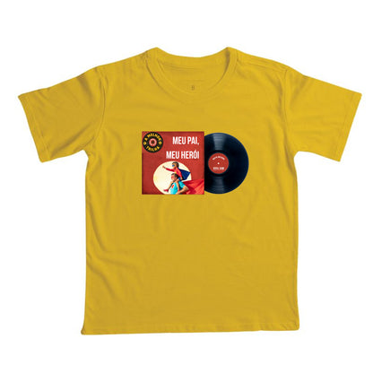 Disco "Meu Pai Meu Herói" do filho - Camiseta infantil