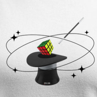 A mágica do cubo mágico - Camiseta Confort Masculina e Feminina