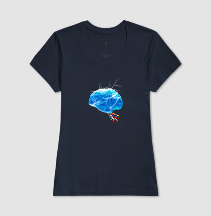 O Cérebro e o Cubo Mágico - Camiseta Confort Masculina e Feminina
