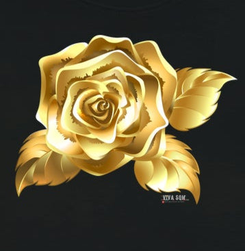 Camiseta Chique Rosa de Ouro Plena - Algodão Peruano