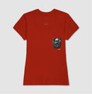 A energia do Rock: Bolso da Caveira - Camiseta Confort Masculina e Feminina 497146