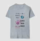 Papai: do primeiro passo, ao maior abraço - Camiseta Confort Masculina (clássica) e Feminina (baby look) 497146