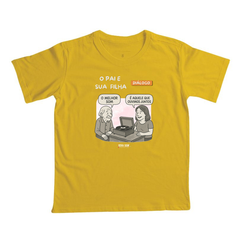 Pai e Filha: o melhor som - Camiseta infantil