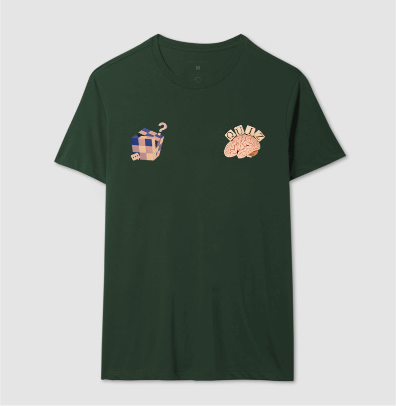 O cérebro e o cubo mágico - Camiseta Confort Masculina e Feminina