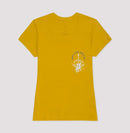 Gente livre gosta de Rock” — com a guitarra - Camiseta Confort (100% Algodão) Clássica e Baby Look 497146