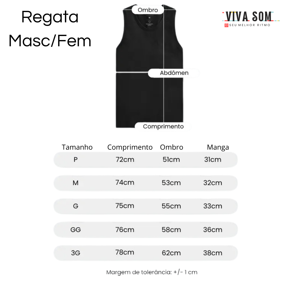 Vem pro Samba - Regata Verão Unissex