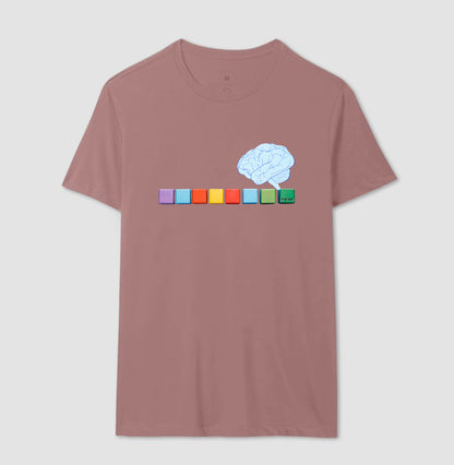 O pensamento colorido - Camiseta Confort Masculina e Feminina