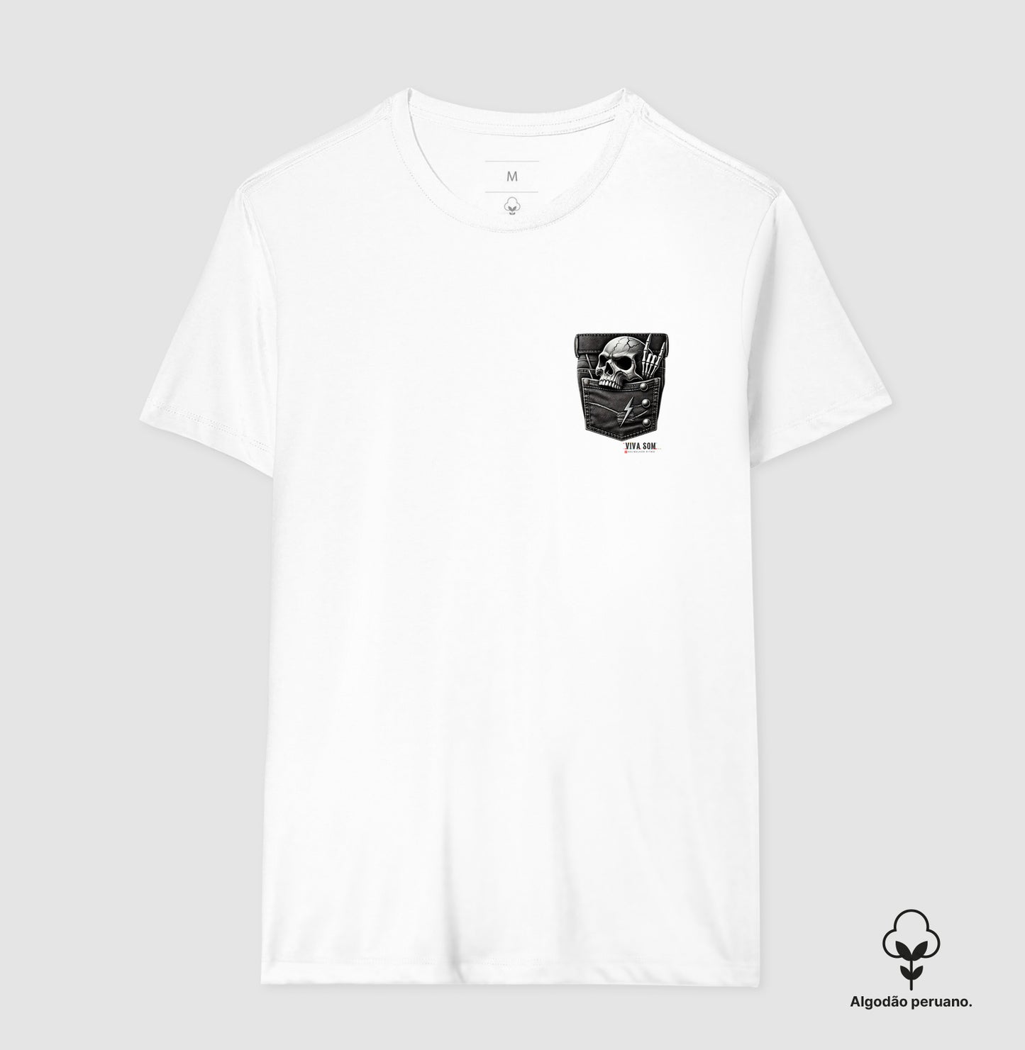 Bolso rock 'n' roll - Camiseta masculina e feminina (algodão peruano)