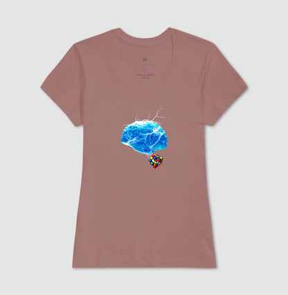 O Cérebro e o Cubo Mágico - Camiseta Confort Masculina e Feminina