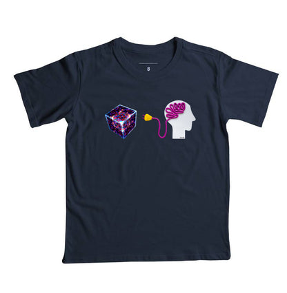 Ligado no cubo mágico - Camiseta infantil