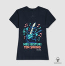 Médico:meu Bisturi tem Swing - Camiseta e Baby Look Algodão Peruano 497146