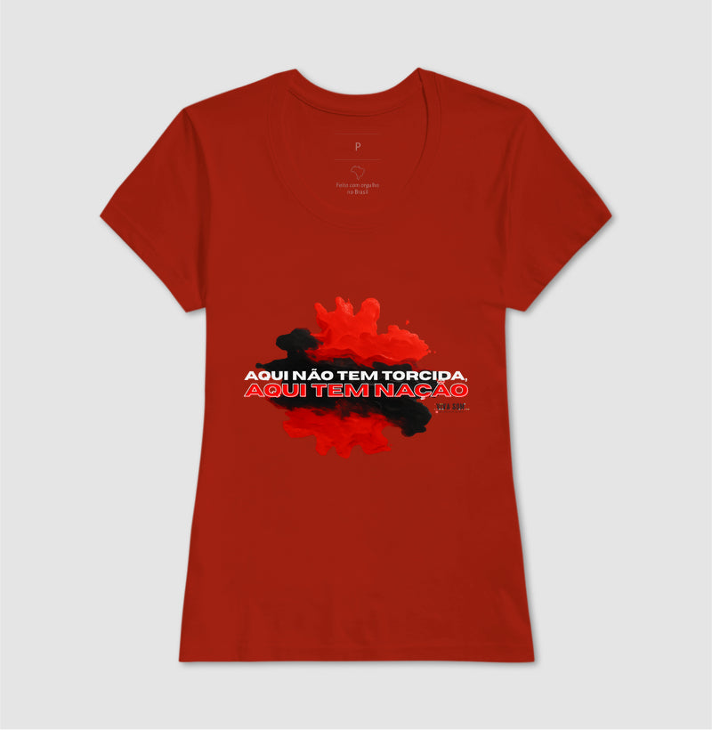 Futebo - Aqui não tem torcida (central) - Masculina (camiseta) e Feminina (baby look) - Confort