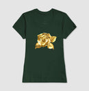 Rosa de Ouro Ampla - Camiseta confort Feminina 497146