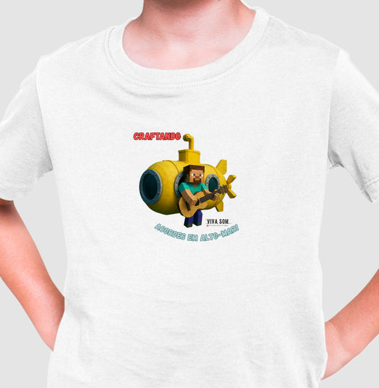 Crafitando no Pixel - Camiseta infantil