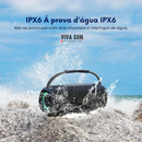 Caixa de Som Gravitus - Bluetooth Resistente a Água com Alto Falante Duplo 60W e Luz RGB