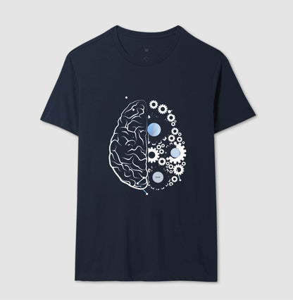 As engrenagens do cérebro - Camiseta Confort Masculina e Feminina