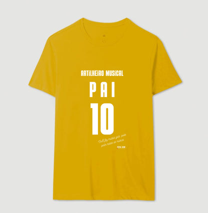 Artilheiro Musical: Pai - Masculina (camiseta) e Feminina (baby look) - Confort