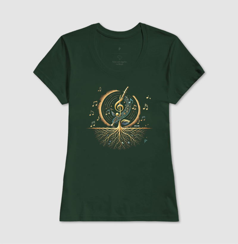 Semente Musical - Camiseta confort masculina e feminina