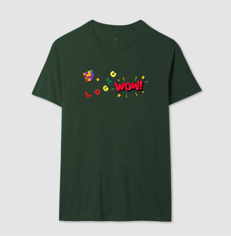 Uau! A lógica do Cubo Mágico - Camiseta Confort Masculina e Feminina