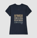 Afinada com a vida - Camiseta Confort (100% algodão) Clássica e Baby Look 497146