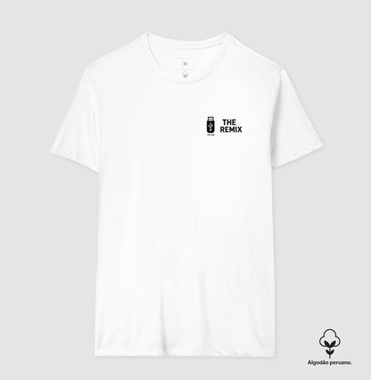 Algodão peruano - Filho, o remix do pai- emblema lateral -Camiseta Masculina (clássica) e Feminina (baby look)