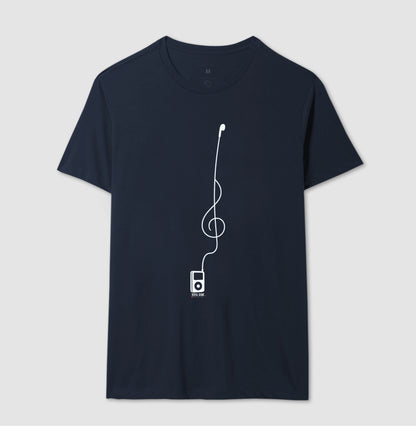 Minimalista Clave de Sol - Camiseta e Baby Look Confort Masculina e Feminina
