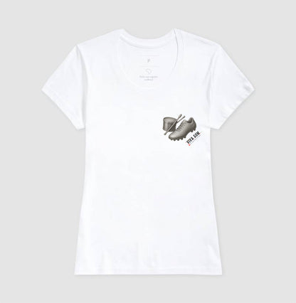 Futebol - Chuteira e tambor minimalista - Camiseta Masculina(clássica) Feminina (baby look)