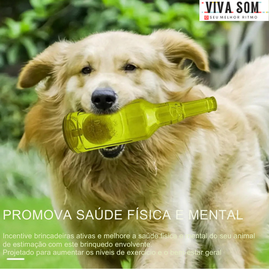 Brinquedo para Cachorro Resistente Garrafa Dog Play – Mordedor Interativo