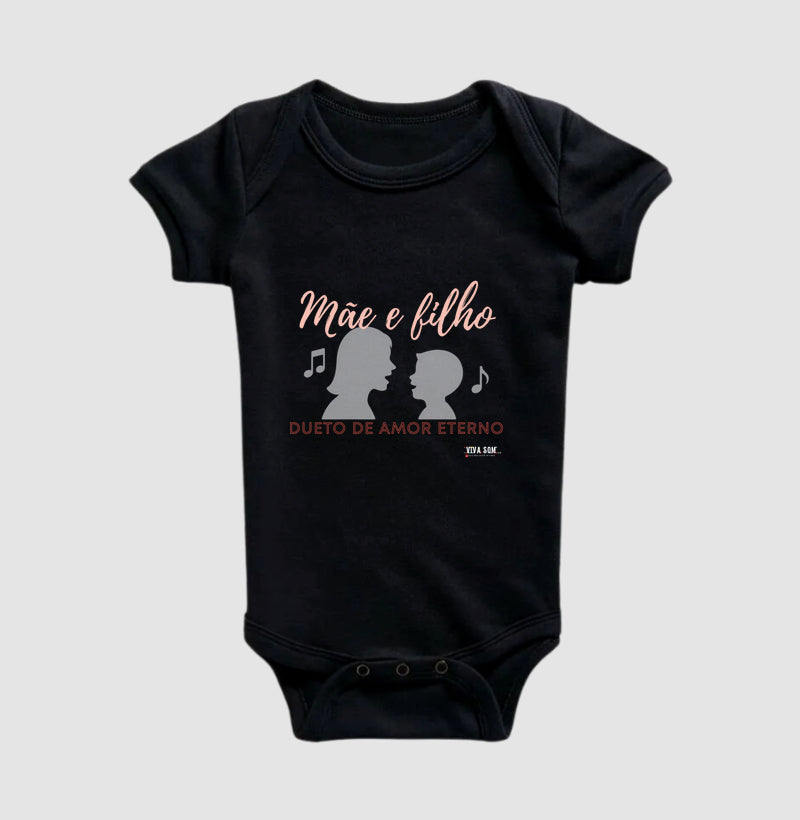 Mãe e Filho: Dueto de Amor - Body Baby Unissex