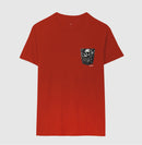 A energia do Rock: Bolso da Caveira - Camiseta Confort Masculina e Feminina 497146