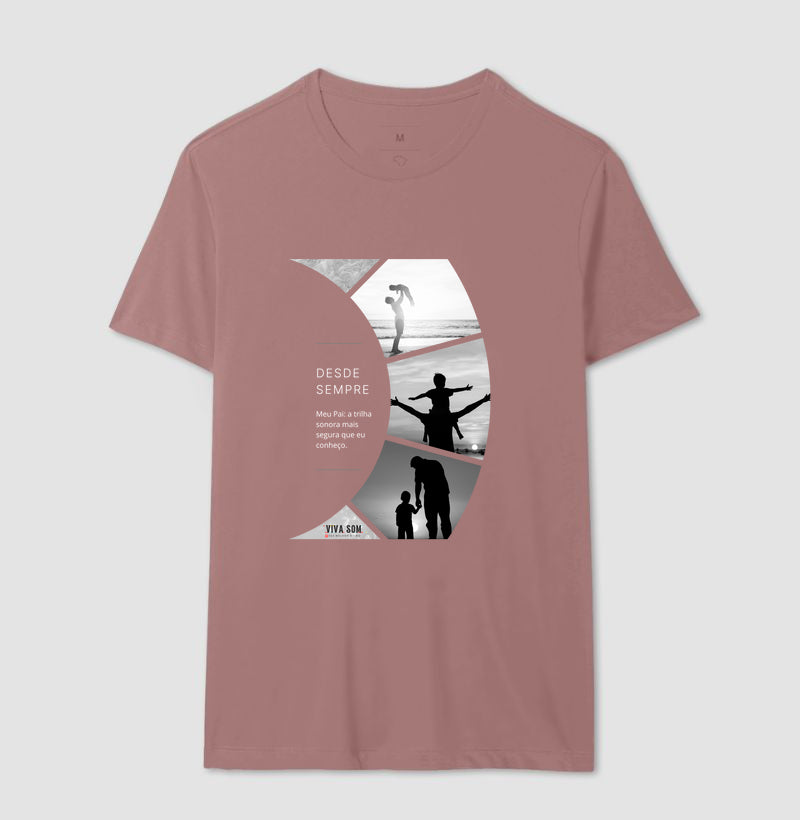 A trilha: do filho para o pai - Masculina (camiseta) e Feminina (baby look) - Confort