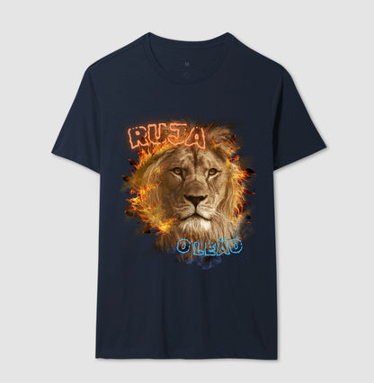 Ruja O Leão - Camiseta Confort Masculina e Feminina (Personalizada)