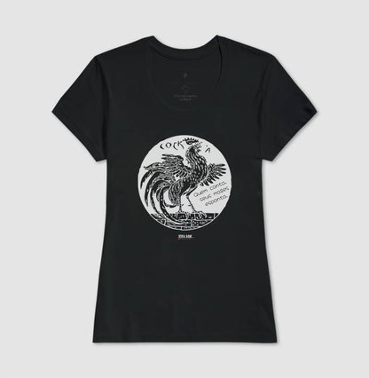 Galo Cantor “Quem Canta, Seus Males Espanta - Camiseta Confort Masculina / Feminina (100% Algodão) 497146