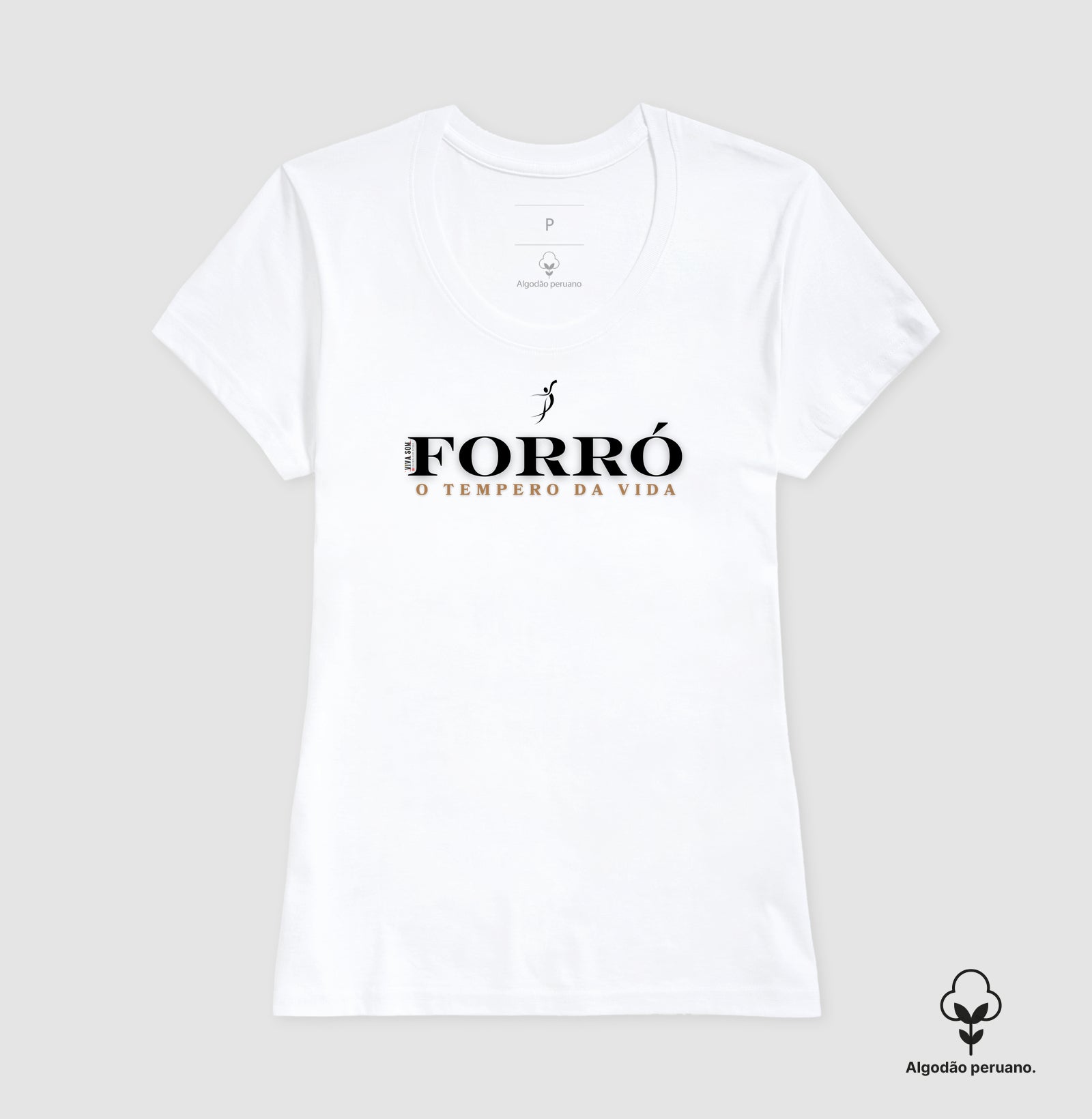 Forró - O tempero da vida - Camiseta chique Algodão Peruano masculina e feminina 497146