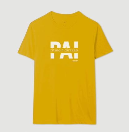 Pai: Ritmo e direção - Masculina (camiseta) e Feminina (baby look) - Confort