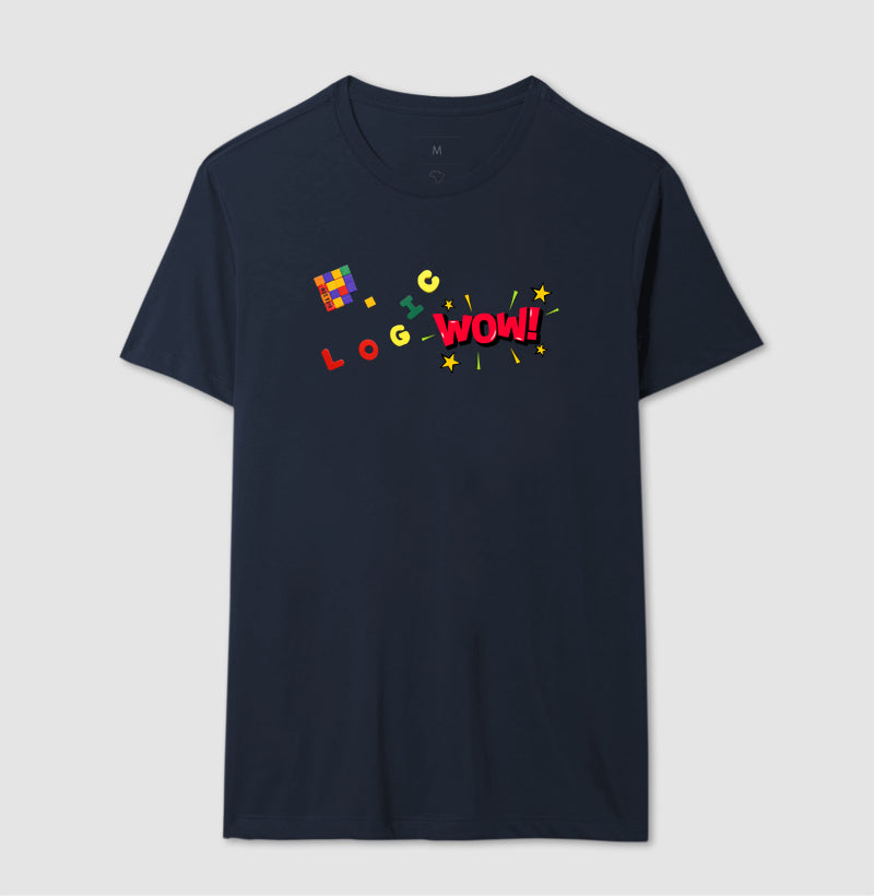 Uau! A lógica do Cubo Mágico - Camiseta Confort Masculina e Feminina