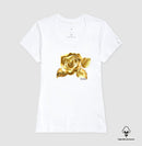 Camiseta Chique Rosa de Ouro Plena - Algodão Peruano 497146