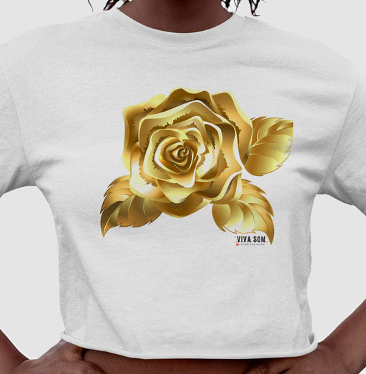 Cropped Rosa de Ouro Girl
