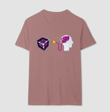 Ligado no cubo mágico - Camiseta Confort Masculina e Feminina