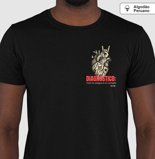 Médico: O diagnóstico ( lateral) - Camiseta e Baby Look Algodão Peruano