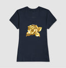 Rosa de Ouro Ampla - Camiseta confort Feminina 497146