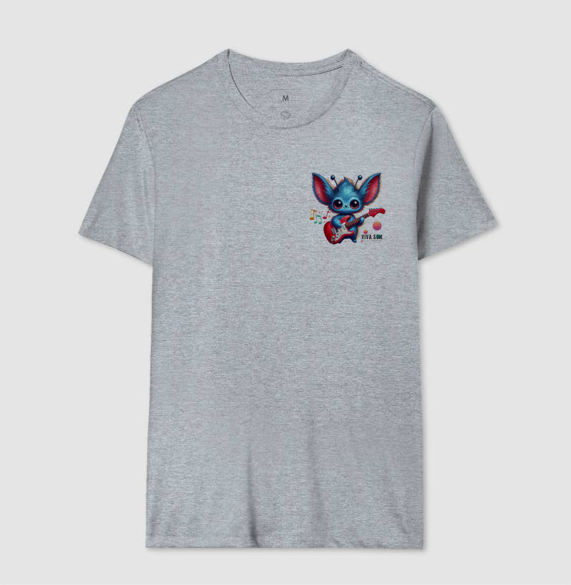 Et Azul na Guitarra - Camiseta Confort Masculina e Feminina