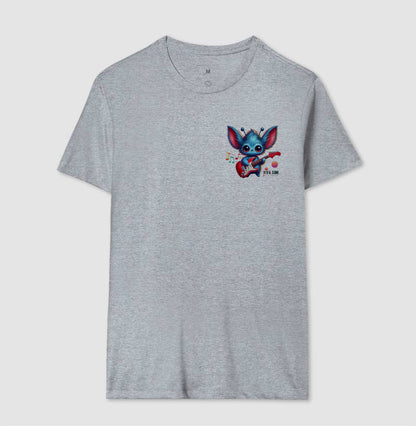 Et Azul na Guitarra - Camiseta Confort Masculina e Feminina