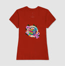 Cubo mágico na música - Camiseta confort feminina 497146