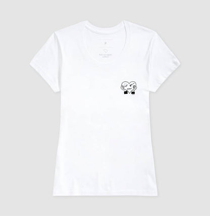 Meu coração tem respeito - Camiseta maculina e feminina confort